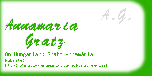 annamaria gratz business card